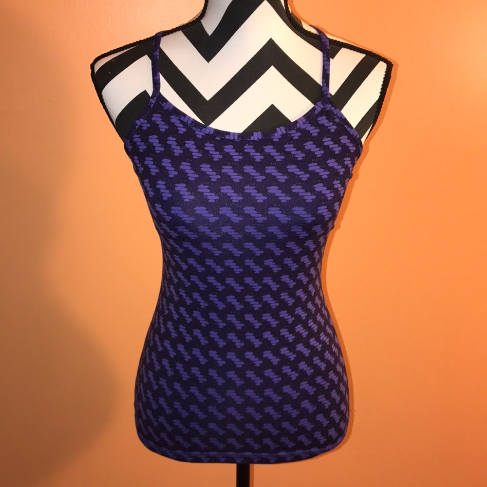 Purple dotted Lululemon/Ivivva Athletic Tank